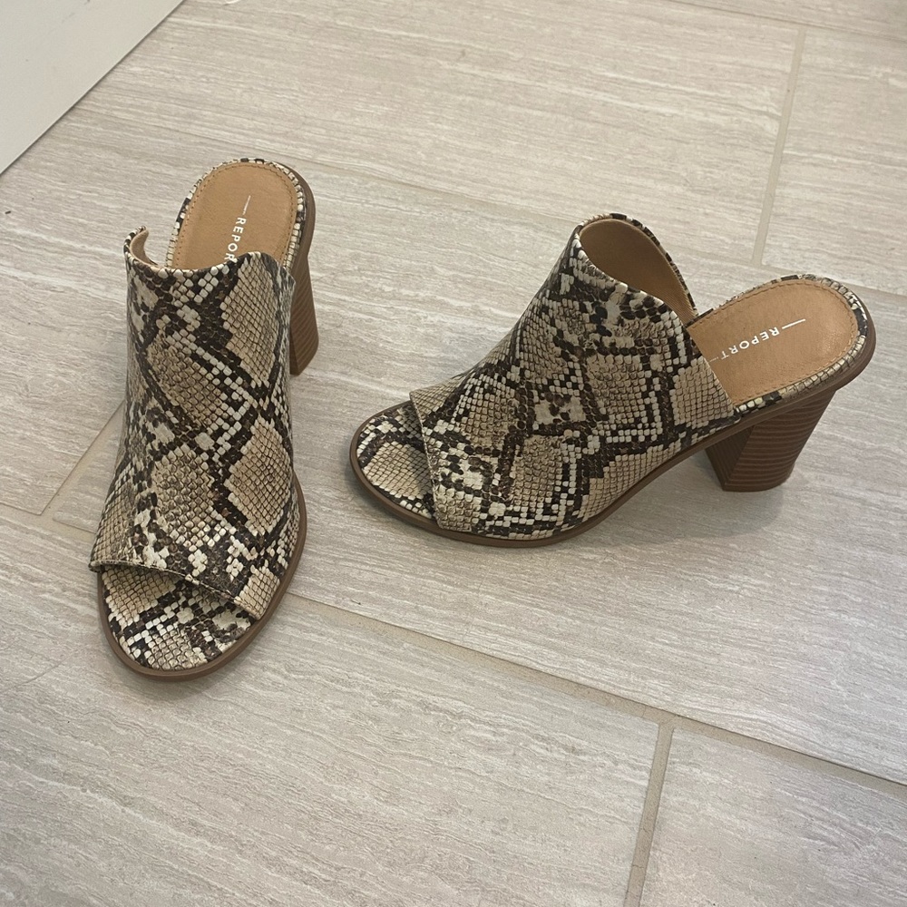 Snake Print Heels - Picture 3 of 5